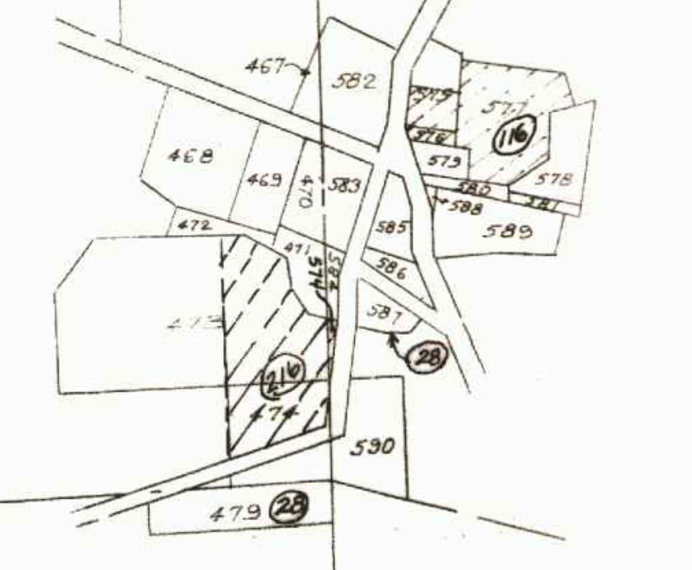 Carte cadastrale de Saint-Étienne en 1887